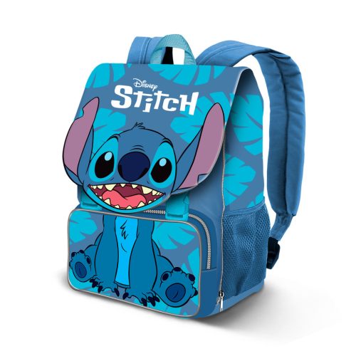 STITCH 3D školní taška MODRÁ - 30cm X 45cm X 21cm