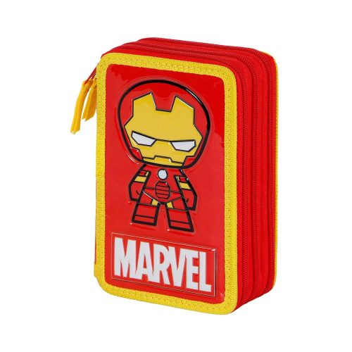 IRONMAN 3D Plněné pouzdro na pero se 3 oddíly