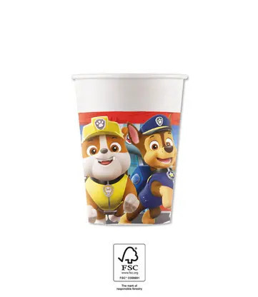 8 ks papírový kelímek 200 ml PAW Patrol