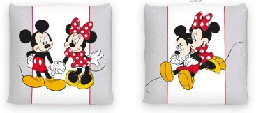 Disney Minnie myš, dekorativní polštář - oboustranný vzor - 40 x 40 cm