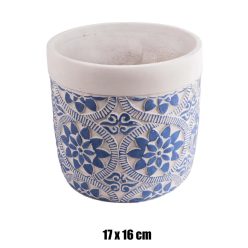 BET.KAS.KRUH MODRÝ KVĚT 17*16