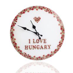 STĚNNÉ HODINY S RÁMEM I LOVE HU. 30