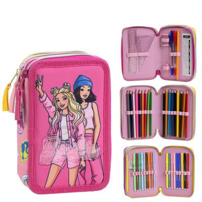 Barbie 3patrové plněné pouzdro na tužky