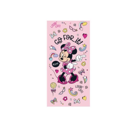 Disney Minnie myš dětská plážová osuška - 100% bavlna - 70x140 cm - růžová