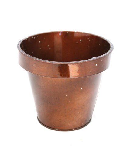 KOUPELNÍ KVĚTINÁČ OKRAJOVANÝ BRONZ  16