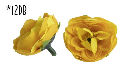 BÍLÝ KVĚT*12 ŽLUTÝ 4CM