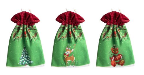 TEXT.JELENTESEK BAG/ GREEN3S21*15