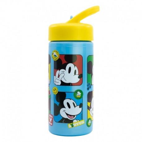 PLASTOVÁ SLÁMOVACÍ LAHEV 410 ML Mickey Mouse