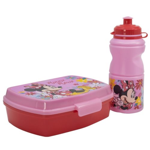 Disney Minnie myš plastová krabička na svačinu + láhev set