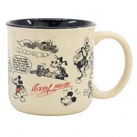 KERAMICKÝ SNÍDÁNÍ HRNEK 415 ML V DÁRKOVÉM BOXU MICKEY MOUSE VINTAGE