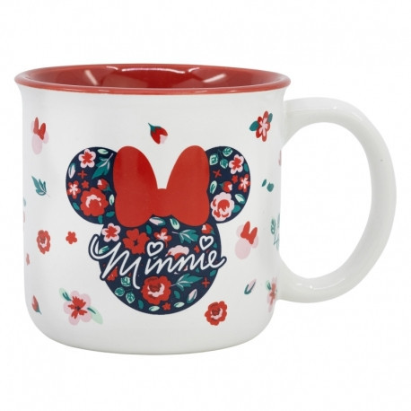 KERAMICKÝ SNÍDÁNÍ HRNEK 415 ML V DÁRKOVÉM BOXU MINNIE MYŠ ZAHRADA