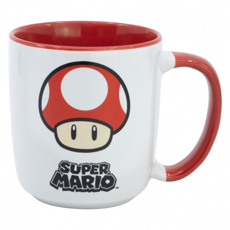 SUPER MARIO mikrovlnná premium keramická hrnek v ozdobné krabici - 380 ML