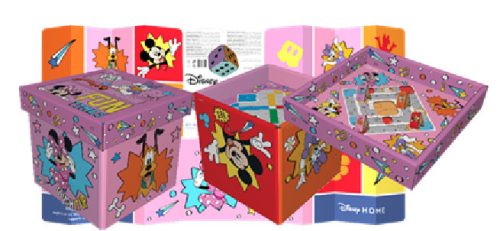 Minnie Mouse úložný koš na hračky 20L (4v1 stolní hra, úložiště, sluneční clona, židle)