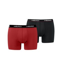   Head Microfiber Férfi alsónadrág - mikroszálas boxeralsó - 2 db/csomag - piros-fekete - M