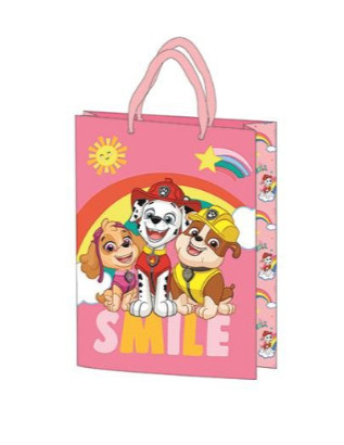 Dárekový pytel 34x26x12cm. 4 ks FSC Paw Patrol Pink