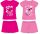 Barbie bavlněný letní set - tričko-šortky - růžový - 134