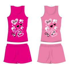   Barbie bavlněný letní set - tričko-šortky - růžová - 110