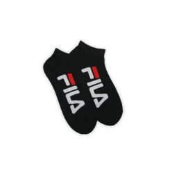   Fila unisex feliratos titokzokni - 2 pár/csomag - pamut titokzokni - fekete - 35-38