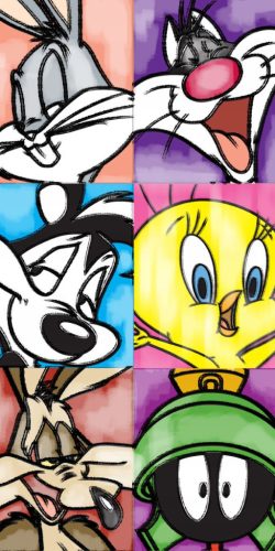 Bláznivé melodie (Looney Tunes) 100% bavlněná plážová osuška 70x140cm