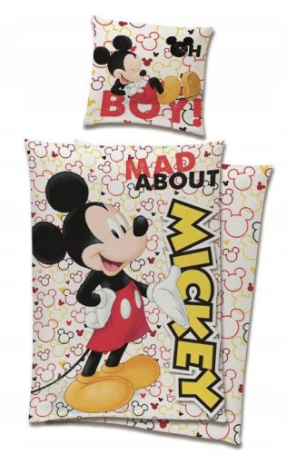 MICKEY MOUSE Ložní souprava 100% bavlna 140x200 + 65x65