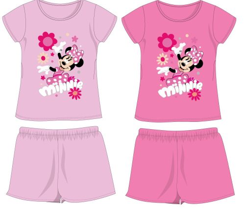 Disney Minnie Mouse bavlněný letní set - tričko a kraťasy - růžový - 104