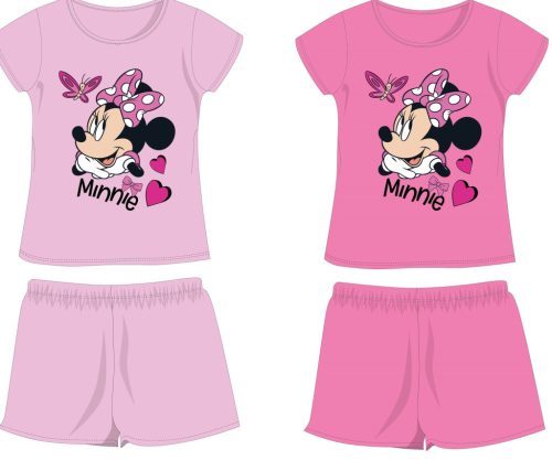 Disney Minnie Mouse bavlněný letní set - tričko a kraťasy - růžový - 104