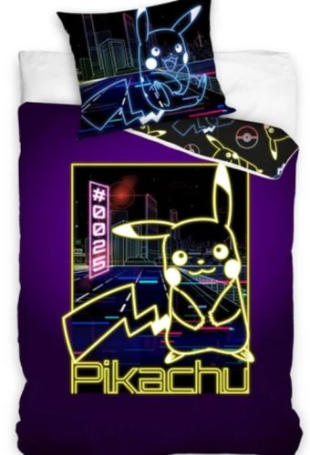 POKÉMON Pikachu NEON šílenství povlečení 100% bavlna 140x200 + 70x90