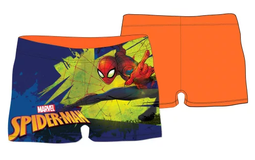 Spiderman chlapec plavky - UV oranžové - 98