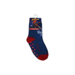  Protiskluzové dětské ponožky - Spiderman - plyšové - Spiderman - tmavě modrá - 31-34